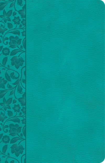 Cover for Csb Bibles by Holman · CSB Large Print Personal Size Reference Bible, Teal (Lederbuch) (2022)