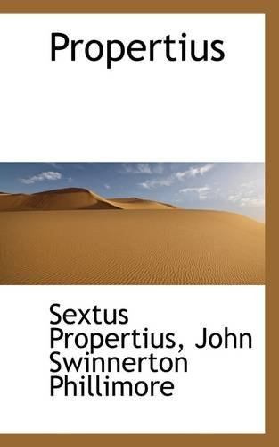 Cover for Sextus Propertius · Propertius (Pocketbok) (2009)