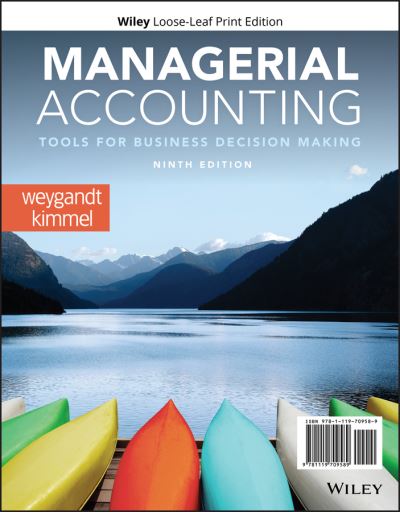 Cover for Jerry J. Weygandt · Managerial Accounting (Loose-leaf) (2020)