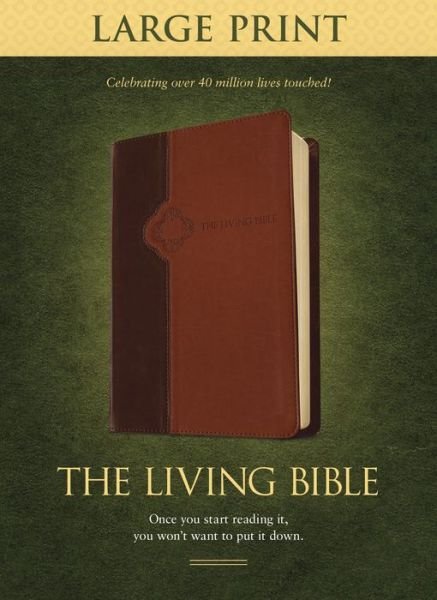 Cover for Tyndale House Publishers · Living Bible-liv-large Print (Lederbuch) [Large Print edition] [Tan/Brown Imitation] (2013)