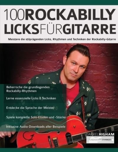 Cover for Darrel Higham · 100 Rockabilly-Licks fur Gitarre (Taschenbuch) (2021)