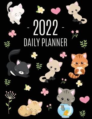 Cover for Happy Oak Tree Press · Cats Daily Planner 2022 (Paperback Bog) (2021)