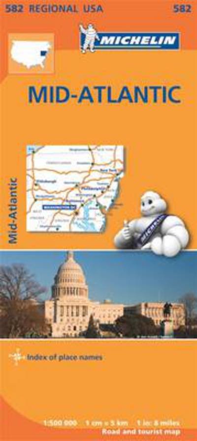 Michelin Regional Maps: USA: Mid atlantic, Allegheny Highlands - Michelin - Books - Michelin - 9782067184589 - December 31, 2017