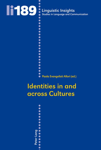 Cover for Paola Evangelisti Allori · Identities in and across Cultures - Linguistic Insights (Paperback Book) [New edition] (2014)
