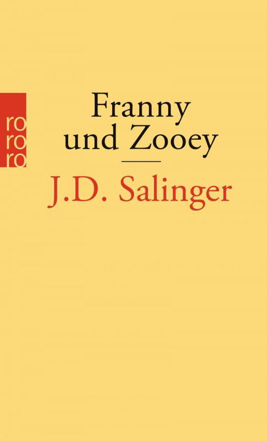 Cover for J. D. Salinger · Roro Tb.24558 Salinger.franny U.zooey (Book)