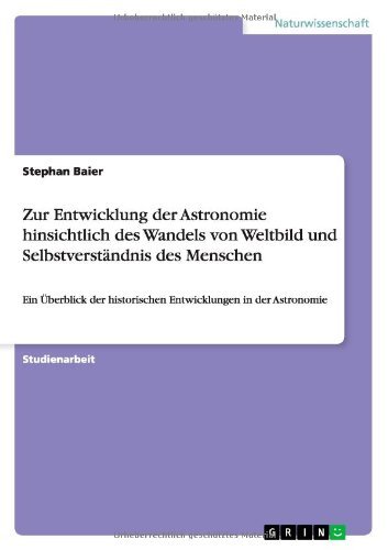 Cover for Baier · Zur Entwicklung der Astronomie hi (Bog) [German edition] (2011)