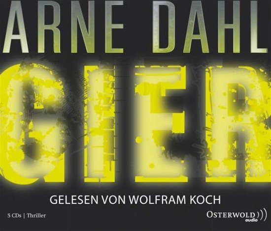 Cover for Arne Dahl · Dahl:gier, (CD)