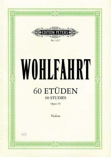 Cover for F Wohlfahrt · 60 Studies Op.45 (Sheet music) (2001)