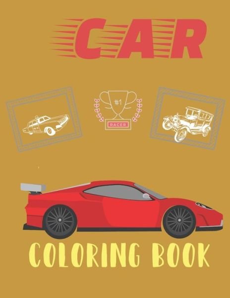 Cover for Car Book · Car coloring book (Pocketbok) (2021)