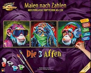 Cover for Schipper · 609470859 - Malen Nach Zahlen - Die 3 Affen Triptych - 40x40cm (Spielzeug)