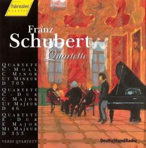 Quartettsatz C-Moll D703 - F. Schubert - Musique - HANSSLER - 4010276008590 - 7 juin 1999