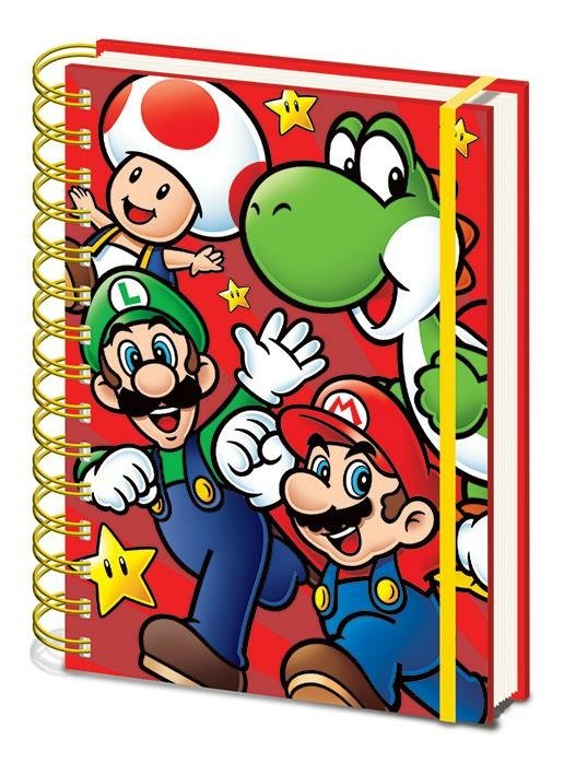Cover for Nintendo: Super Mario · Super Mario (Run) A5 Wiro Notebook (Paperback Bog) (2023)