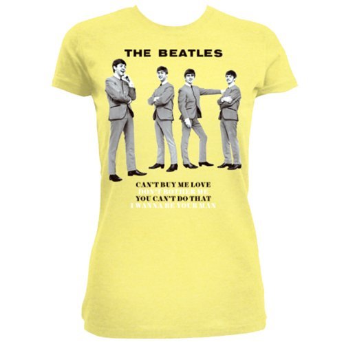 Beatles (The): You Can't Do That Yellow (T-Shirt Donna Tg. L) - The Beatles - Merchandise - Apple Corps - Apparel - 5055295355590 - 