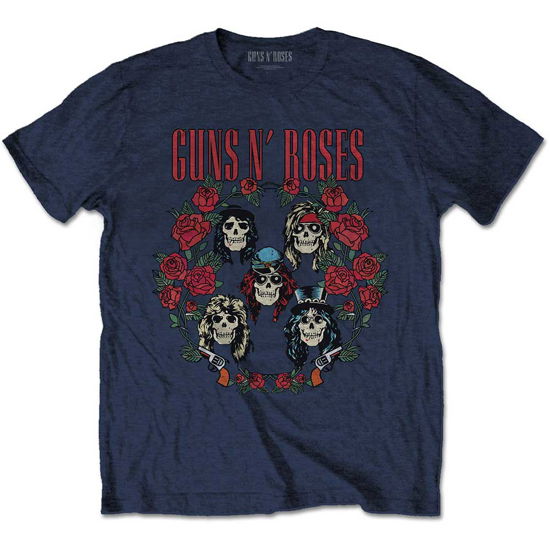 Guns N' Roses Unisex T-Shirt: Skulls Wreath - Guns N Roses - Merchandise -  - 5056561015590 - 