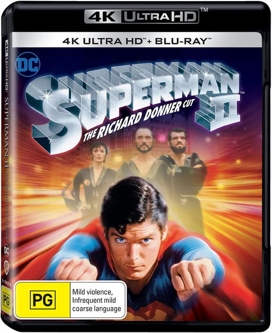 Cover for Superman Ii: the Richard Donner Cut (4k / Blu-ray) (Blu-ray) (2023)