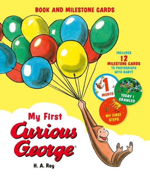 My First Curious George (Book and Milestone Cards) - Curious George - H. A. Rey - Kirjat - HarperCollins Publishers Inc - 9780063326590 - torstai 15. elokuuta 2024