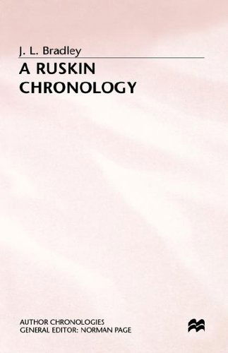 A Ruskin Chronology - Author Chronologies Series - J. Bradley - Books - Palgrave USA - 9780312161590 - March 14, 1997