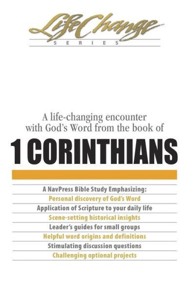 1 Corinthians - The Navigators - Books - NavPress - 9780891095590 - January 9, 2018