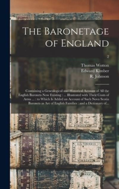 Cover for Edward 1719-1769 Kimber · The Baronetage of England (Hardcover bog) (2021)