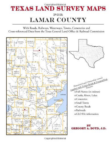 Cover for Gregory a Boyd J.d. · Texas Land Survey Maps for Lamar County (Taschenbuch) (2010)