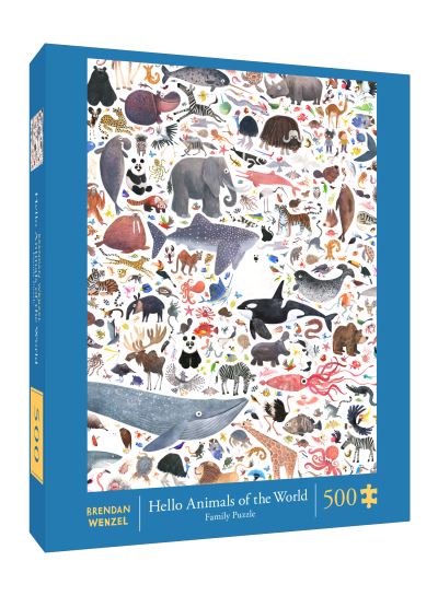 Hello Animals of the World 500-Piece Family Puzzle - Chronicle Books - Board game - Chronicle Books - 9781797213590 - July 8, 2021