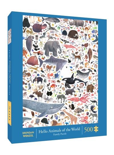 Cover for Chronicle Books · Hello Animals of the World 500-Piece Family Puzzle (SPIEL) (2021)