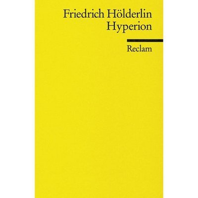 Cover for Holderlin · Hyperion (Book)