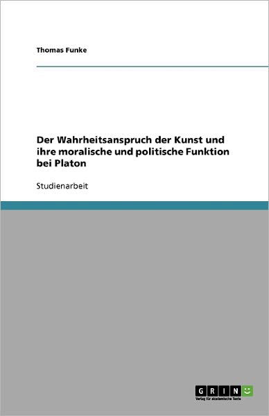 Cover for Funke · Der Wahrheitsanspruch der Kunst u (Book) [German edition] (2013)
