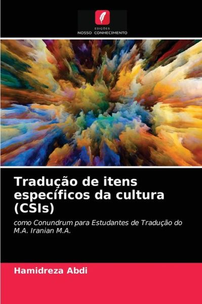 Cover for Hamidreza Abdi · Traducao de itens especificos da cultura (CSIs) (Paperback Book) (2021)
