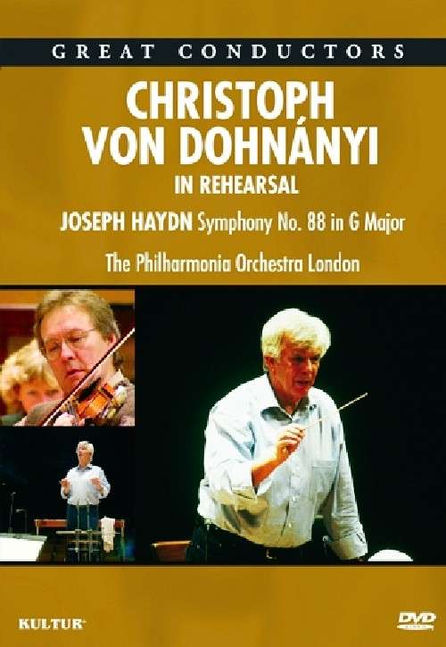 Cover for Christoph Von Dohnanyi · In Rehearsal (DVD) (2011)