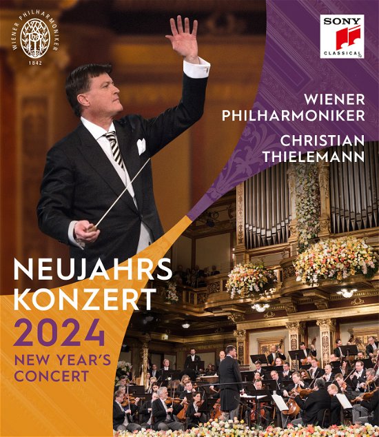 Cover for Christian Thielemann &amp; Wiener Philharmoniker · Neujahrskonzert 2024 / New Year's Concert 2024 (Blu-ray) (2024)