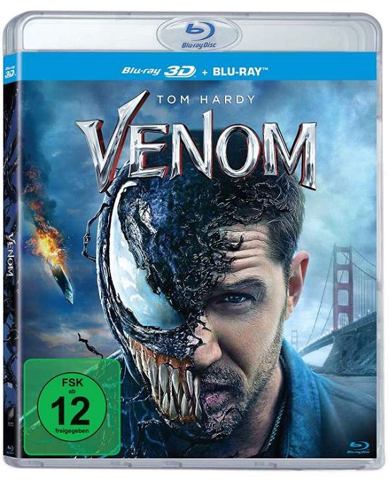 Cover for Venom (3d &amp; 2d Blu-ray) (Import) (Blu-ray) (2019)