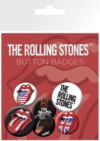 THE ROLLING STONES - Badge Pack - Lips X4 - The Rolling Stones - Produtos - THE ROLLING STONES - 5028486228591 - 3 de junho de 2019