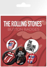 The Rolling Stones Lips Badge Pack - The Rolling Stones - Fanituote - THE ROLLING STONES - 5028486228591 - maanantai 3. kesäkuuta 2019