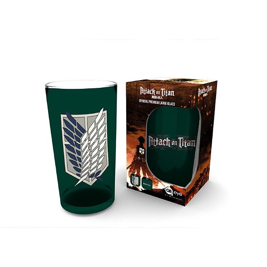 Cover for Attack On Titan · Attack On Titan - Large Glass - 400Ml - Scout Symbol - Box X2 (MERCH) (2022)