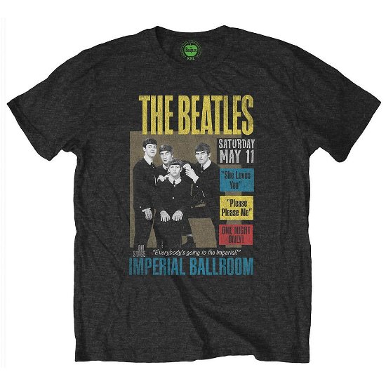 The Beatles Unisex T-Shirt: Imperial Ballroom - The Beatles - Merchandise - Apple Corps - Apparel - 5055295361591 - 