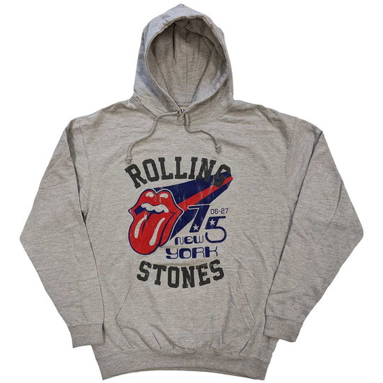 The Rolling Stones Unisex Pullover Hoodie: New York '75 - The Rolling Stones - Produtos -  - 5056561063591 - 