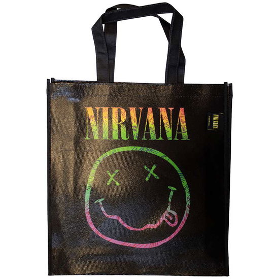 Cover for Nirvana · Nirvana Eco Shopper: Sorbet Ray Happy Face (Black) (Back Print) (MERCH) (2024)