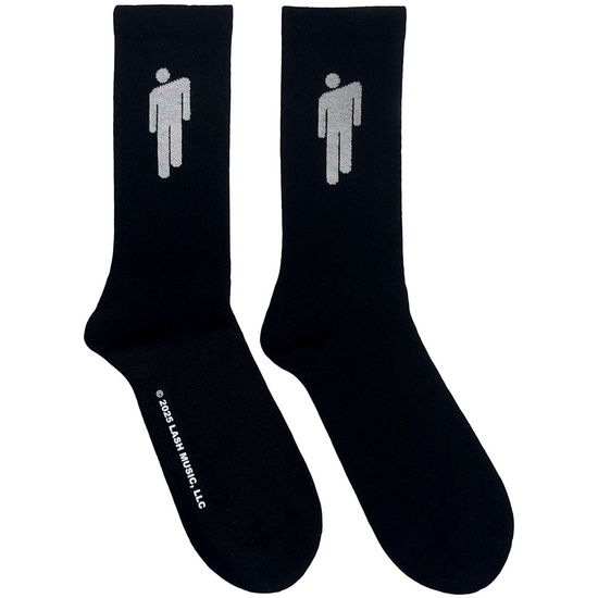Cover for Billie Eilish · Billie Eilish Ladies Terry Socks: White Blohsh (Black) (UK Size 4 - 7) (Strümpfe) (2025)