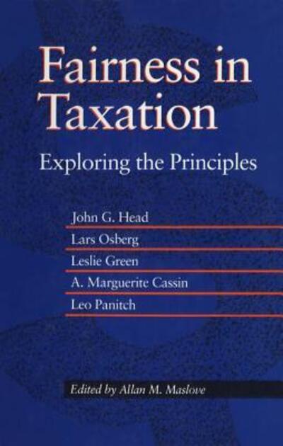 Allan M Maslove · Fairness in Taxation (Pocketbok) (1993)