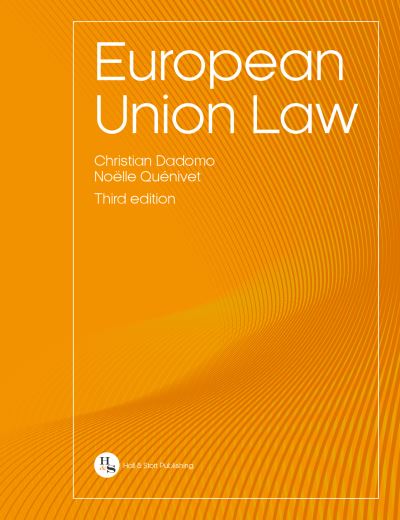 Cover for Christian Dadomo · European Union Law (Paperback Book) [3 Revised edition] (2020)