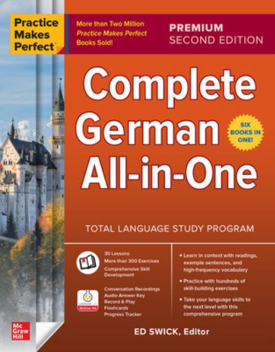 Cover for Ed Swick · Practice Makes Perfect: Complete German All-in-One, Premium Second Edition (Paperback Bog) (2024)