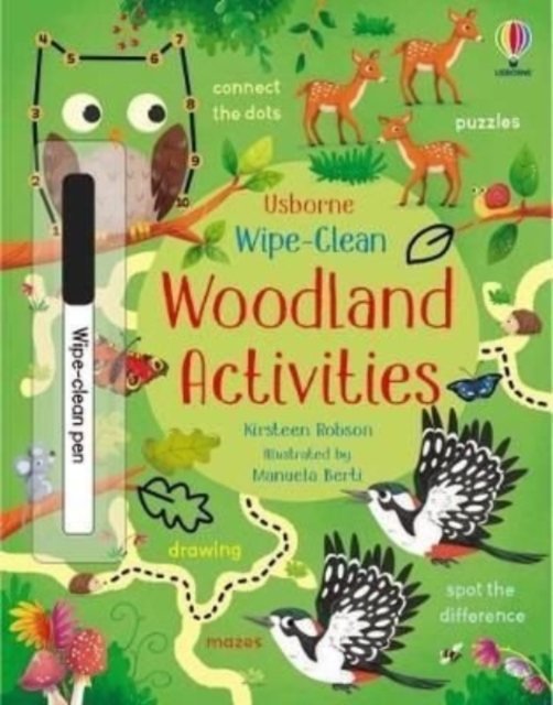 Wipe-Clean Woodland Activities - Wipe-clean Activities - Kirsteen Robson - Livros - Usborne Publishing Ltd - 9781474968591 - 1 de setembro de 2022