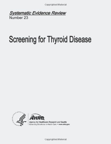 Cover for Agency for Healthcare Research and Quality · Screening for Thyroid Disease: Systematic Evidence Review Number 23 (Pocketbok) (2013)