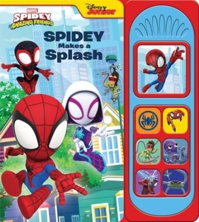 Cover for P I Kids · Disney Junior Marvel Spidey Makes A Splash Sound Book (Innbunden bok) (2023)