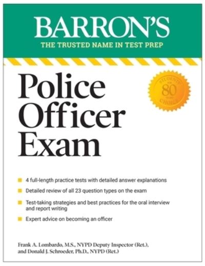 Cover for Donald J. Schroeder · Police Officer Exam, Eleventh Edition - Barron's Test Prep (Paperback Book) (2023)