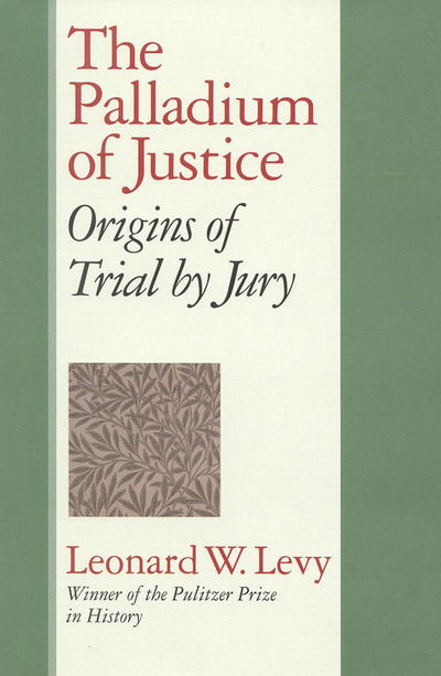 Cover for Levy · The Palladium of Justice (Hardcover Book) (1999)