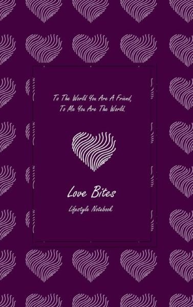 Cover for Design · Love Bites Lifestyle Write-in Notebook, Dotted Lines, 288 Pages, Wide Ruled, Size 6&quot; x 9&quot; (A5) Hardcover (Purple) (Inbunden Bok) (2020)