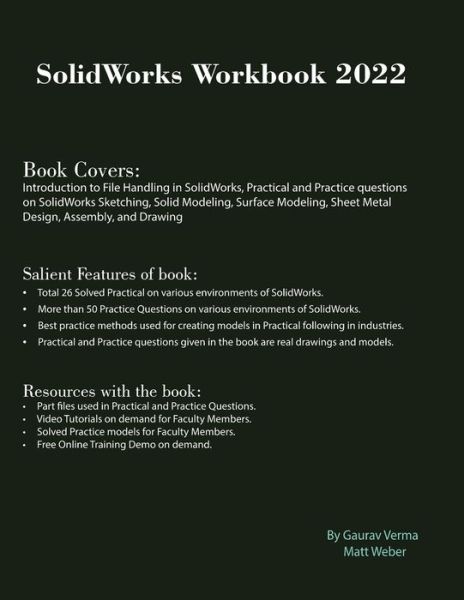 Cover for Gaurav Verma · SolidWorks Workbook 2022 (Taschenbuch) (2022)