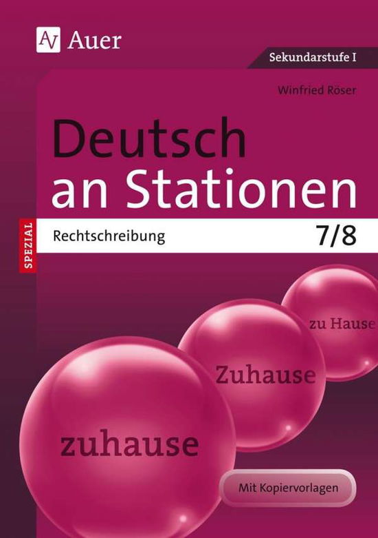 Cover for Röser · Deutsch a.Stat.Spezial Rechts.7/8 (Buch)